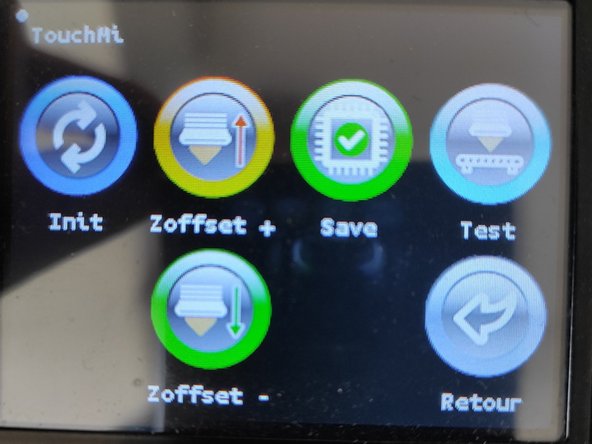 Depuis l'écran d'acceuil, appuyer sur Menu&gt; Mouvement&gt; Abl&gt; Abl&gt; TouchMI