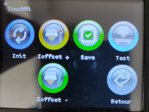 Depuis l'écran d'acceuil, appuyer sur Menu&gt; Mouvement&gt; Abl&gt; Abl&gt; TouchMI