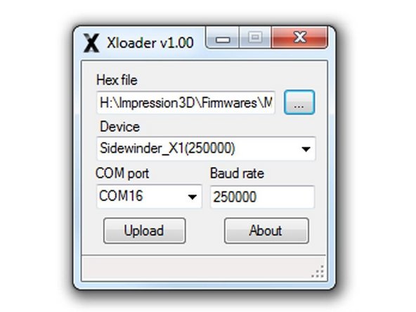 ATTENTION ! Sur certains Systeme d'exploitation, si Xloader ne fait pas la mise à jour du firmware ,il vous faudra déconnecter physiquement  le TFT pour qu'il passe.