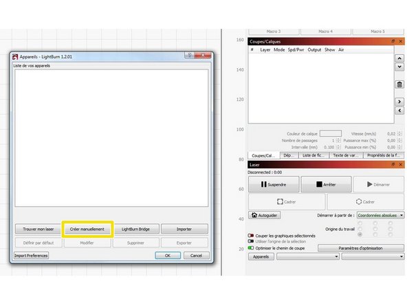 Télécharger et installer le logiciel LightBurn.