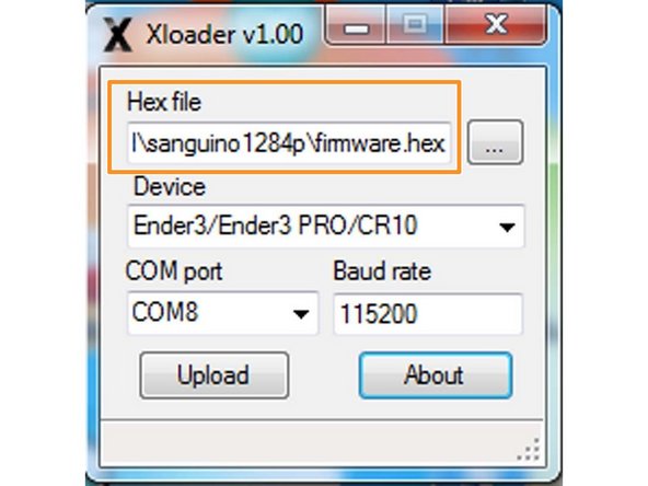 Ouvrir l'utilitaire &quot;Xloader&quot;