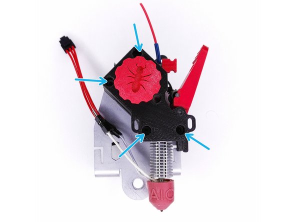 Montez votre hotend et finaliser le serrage des vis M3X30 mm (X4)