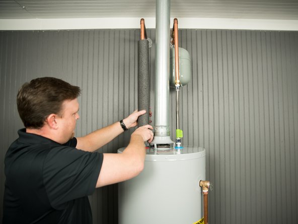 Insulating the hot water pipe can increase energy efficiency.