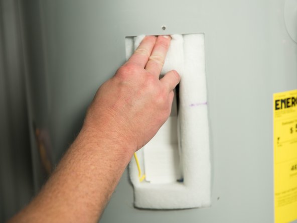 Fold away the insulation.