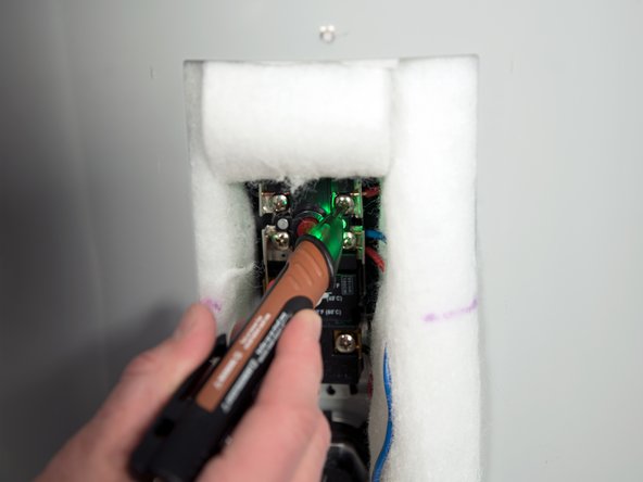 WARNING! Working on an energized circuit can result in severe injury or death from electrical shock. Check wires with a volt meter or circuit tester to make sure power is off. 