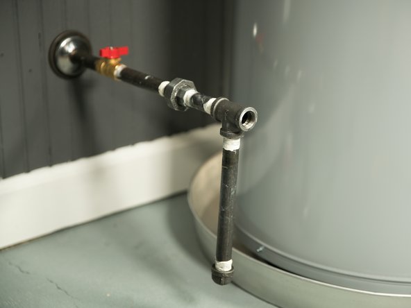 Install the drip leg.