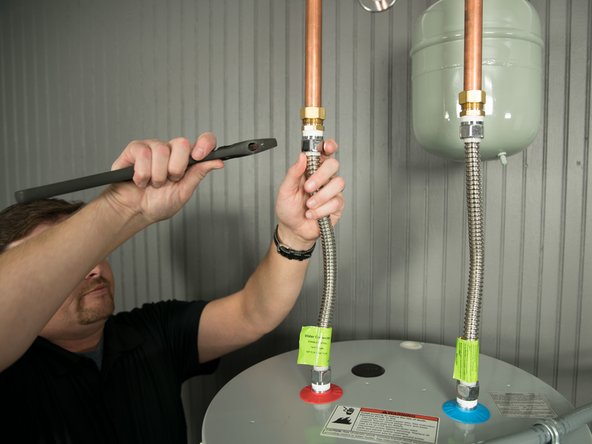 If the paper towel gets wet, try tightening the hot and cold water connections.