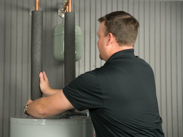 Insulating the hot water pipe can increase energy efficiency.