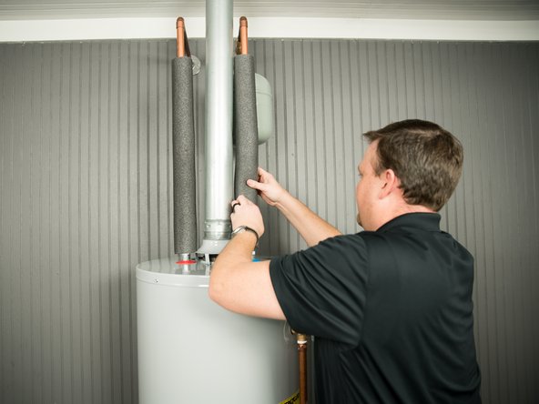 Insulating the hot water pipe can increase energy efficiency.