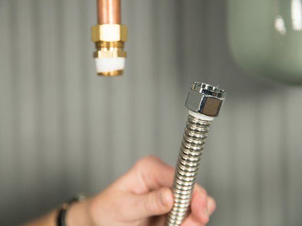 In some cases, you may have to turn the water off and remove the threaded connection.