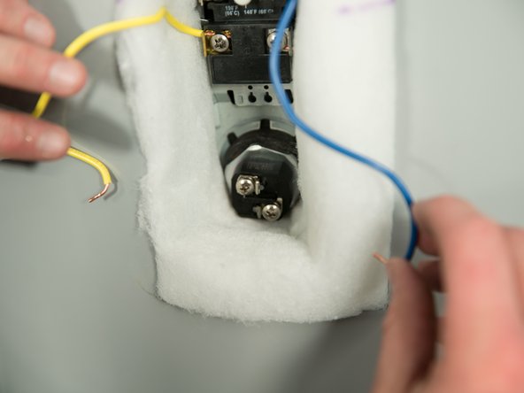 Attach the wires to the element.