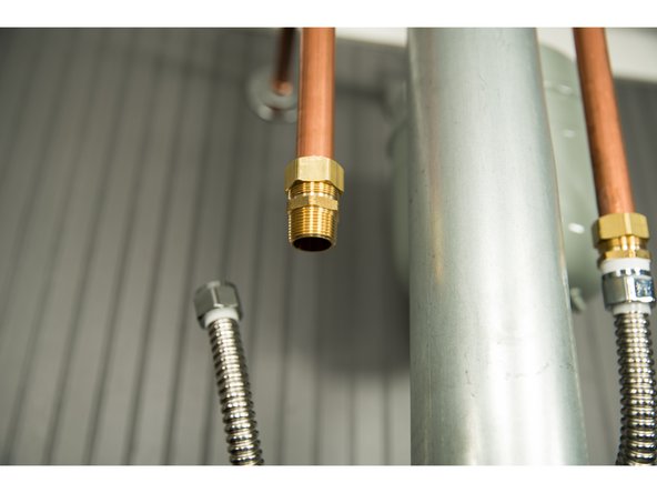 In some cases, you may have to remove the threaded connections.