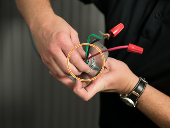 Attach strain-relief nut.