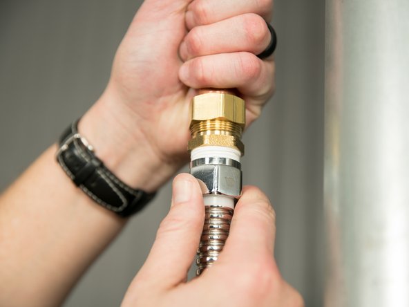 In some cases, you may have to turn the water off and remove the threaded connection.