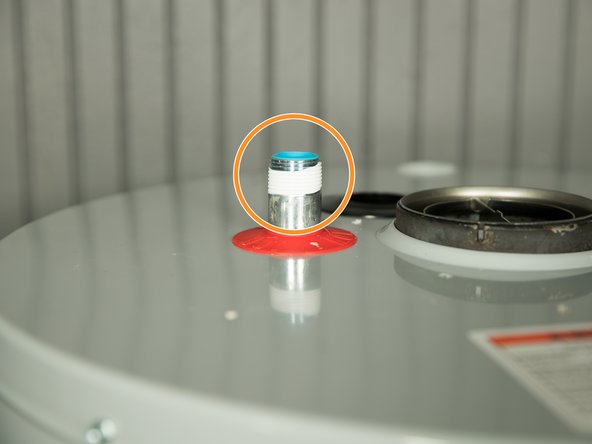 Use pipe joint compound or plumber's tape on the threaded connections only.