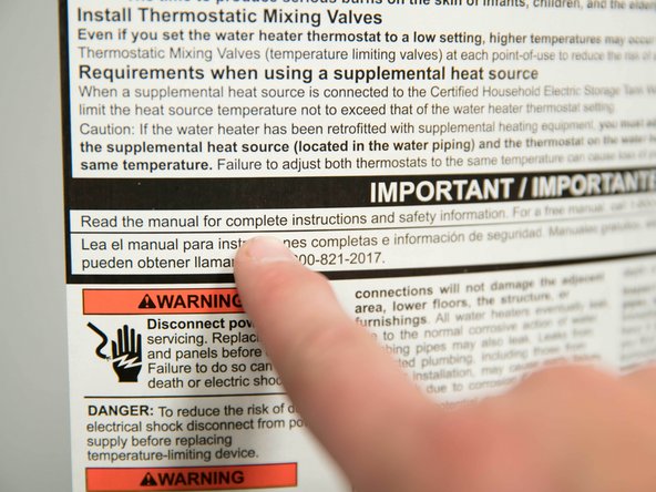 It is your responsibility to ensure that the installation complies with national, state and local building, plumbing, and electrical codes.