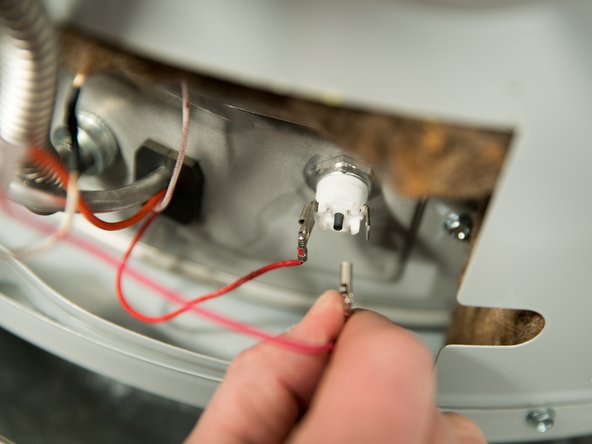 Remove both electrical connectors from the thermal switch. (Do not pull wires!)