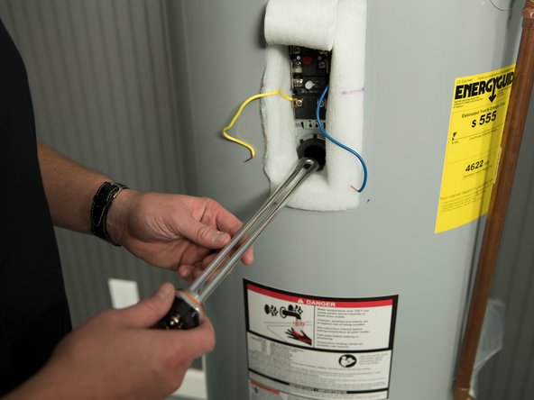 Install the element and hand tighten.