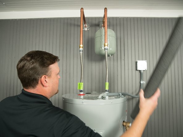 Remove the insulation from the water pipes, if present.