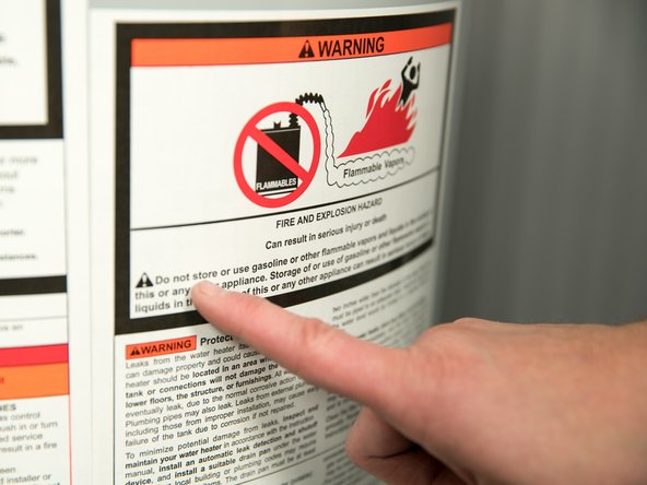 Read and follow the scald warning information on the water heater and in the owner's manual.
