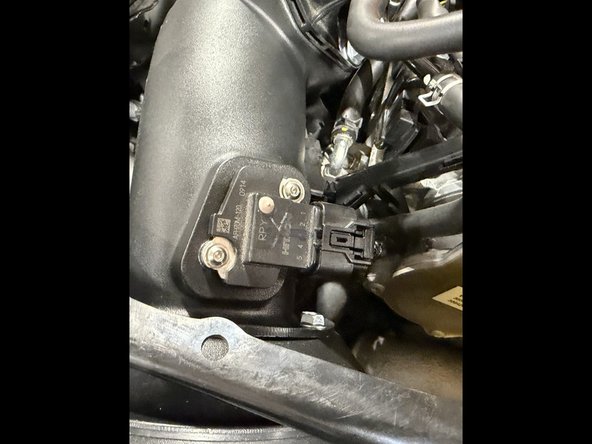 Plug the MAF sensor in and make sure the wiring is properly routed so it will not contact anything.