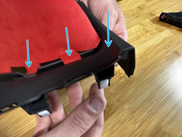 The fabric doesn't need to fit super tight, it just needs to sit in place with all of the tabs through the plastic.