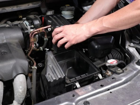 Remove the airbox from the car.