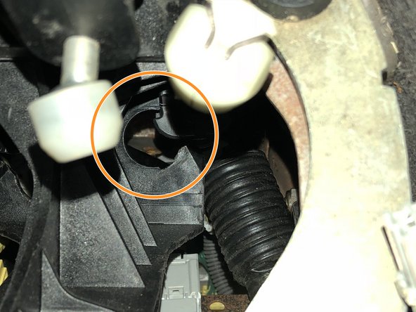 The cables can only be removed one way so take your time and be sure to rotate them enough. Once they are rotated enough they will slide right out of the side.