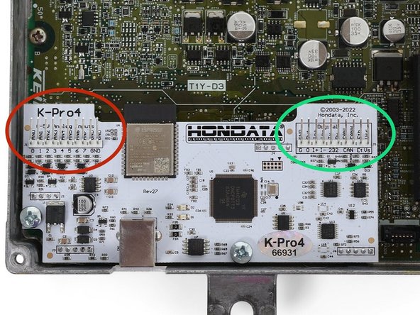 One is for Analog inputs - these are typically used for external wideband sensors, EGT sensors or various other temp or pressure sensors.
