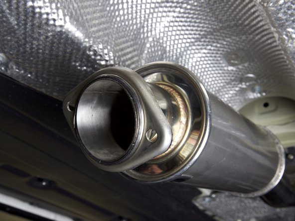 Make sure the gasket sits flush against the flange.