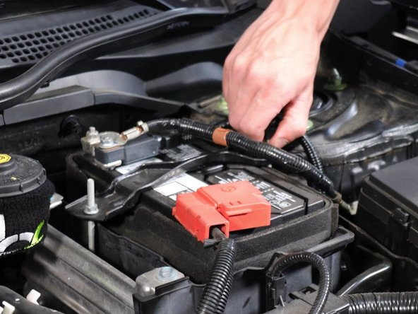 Remove the battery terminals, start with the ground first.