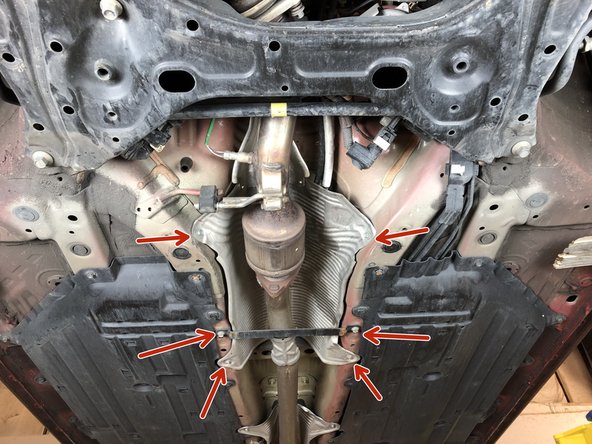 Use jackstands or lift to access the underside of your car.