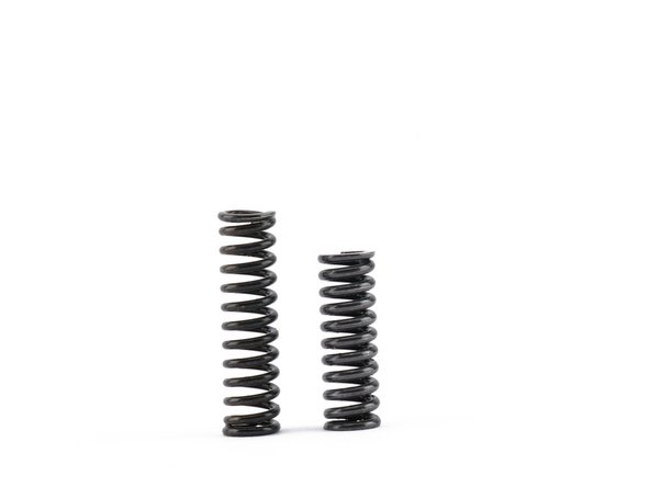 Compare the stock springs with the HR springs. Incstall them accordingly into the bolts.