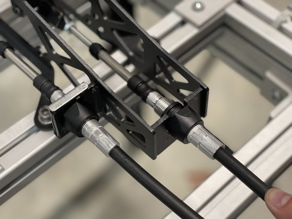 Insert the cable through the shifter.