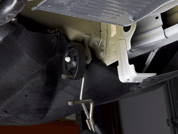 Using the OEM hangers, install the rear HR exhaust section.