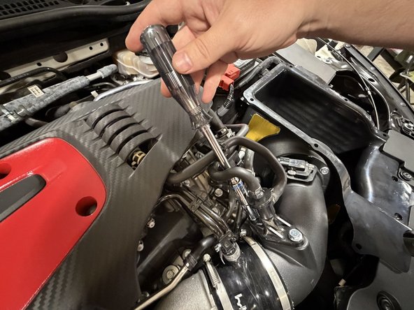 Plug the MAF sensor in and make sure the wiring is properly routed so it will not contact anything.