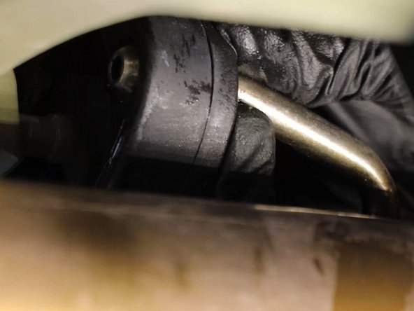 Let the exhaust hang down.