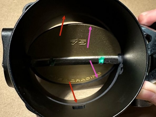 After allowing the throttle body to set for at least 6 hours, gently open and close the throttle plate to break the seal. Confirm the plate moves freely and returns to the closed position without resistance or drag.