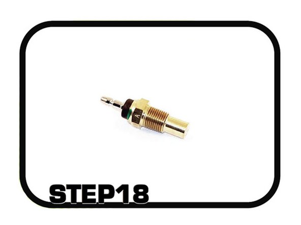 Locate the YEL/GRN wire labeled COOLANT TEMP on the HR conversion harness and connect it to the coolant temp sensor connector. You can locate this connector on your OEM STOCK engine harness, you will need to cut and remove it. Make sure to leave at least 1in of wire to make your connections.