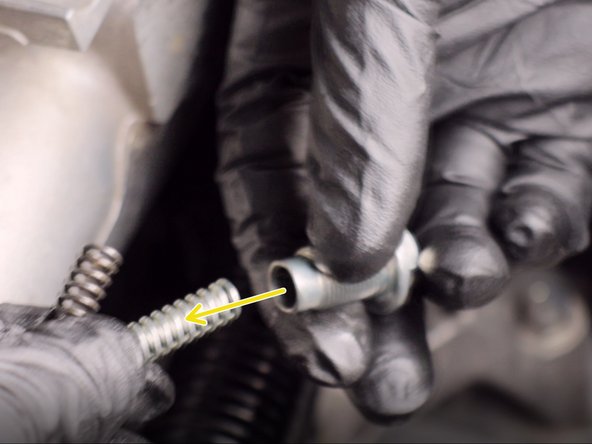 Swap the OEM spring for the larger HR spring.