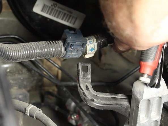 Remove the reservoir fluid line from the top of the clutch master cylinder, then remove the clutch master cylinder assembly &amp; clutch line from the car.