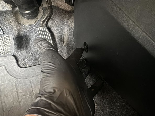 Then install panel clips in driver and passenger footwells .