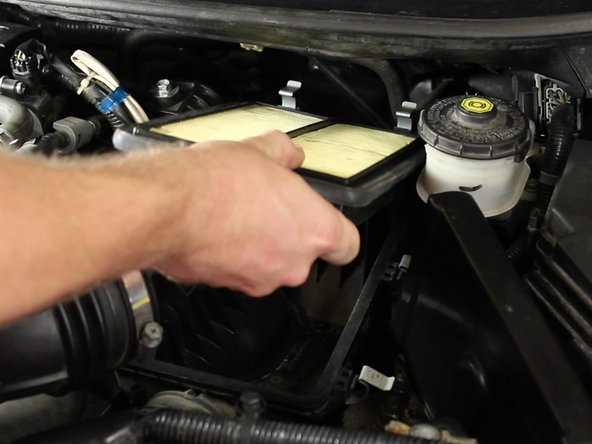 Remove the air filter.
