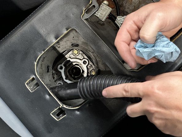 If your car is exceptionally dirty, take the time to vacuum or clean the surrounding area.