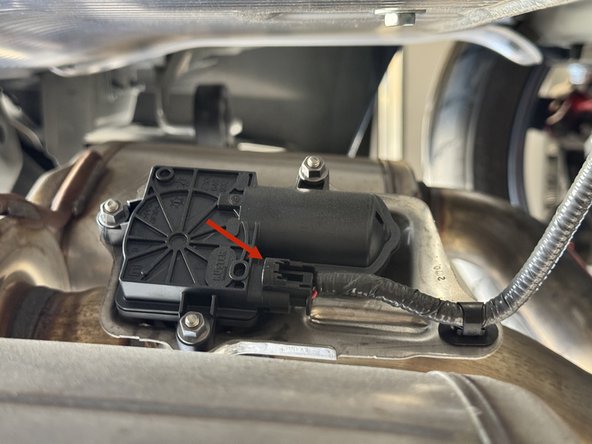 Once the system has dropped some, you can unplug the electronic valve motor.
