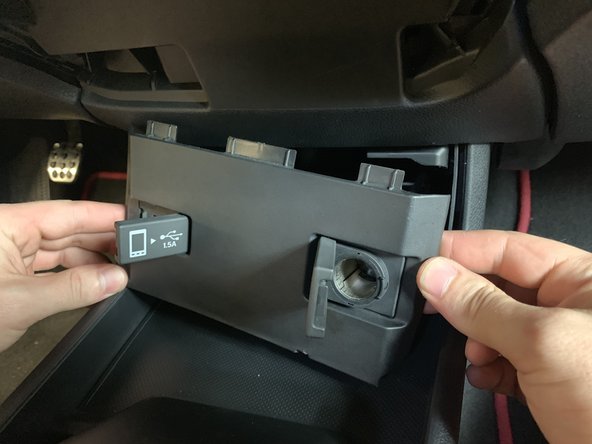 Unplug the 12v connector and the smartphone USB connector.