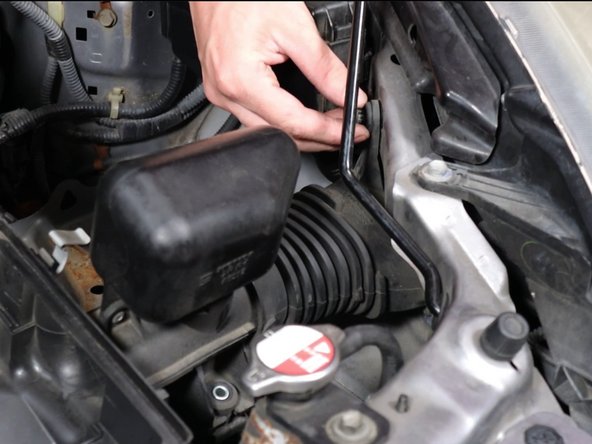 Remove the airbox from the car.