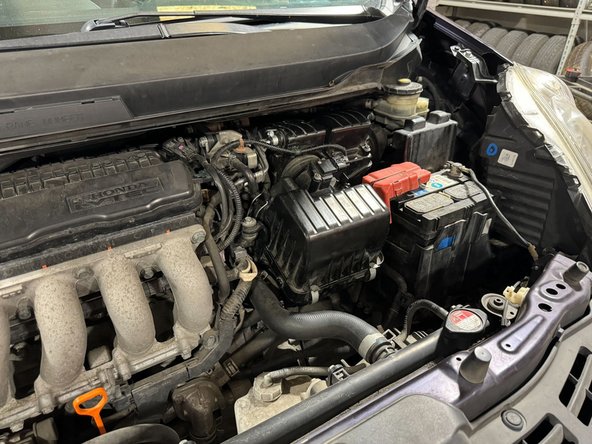 The reinstall battery tray and batter.