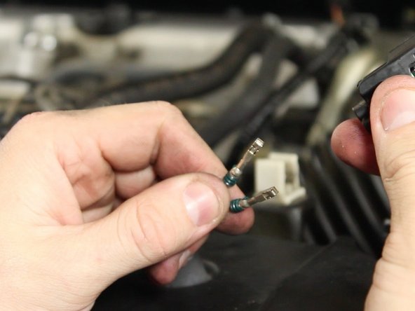 This guide shows the use of the factory pins in the RDX injector connectors. These pins WILL work, however they do not lock in place. If you choose to install the RDX injector connector pins (sold separately,) do that now.