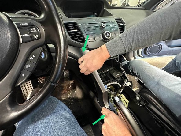 The driver's side panel is only secured with one screw, so no need to search near the steering wheel for a second screw.